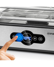 Deshidrator alimente TZS First Austria FA-5126-6, 240 W, 5 tavi, 35-70°C, temporizator, ventilator integrat, inox