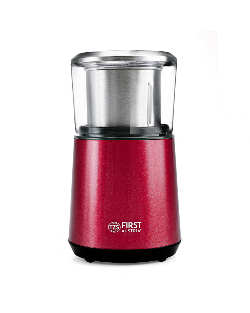 Rasnita cafea TZS First Austria FA-5486-2-RE, 200W, 150 ml/ 60 gr, 4 cutite, inox