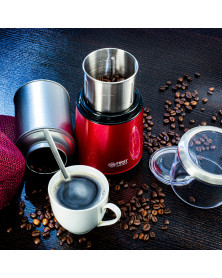 Rasnita cafea TZS First Austria FA-5486-2-RE, 200W, 150 ml/ 60 gr, 4 cutite, inox