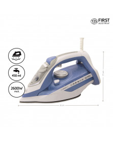 Fier de calcat TZS First Austria FA-5628-9, putere 2600W, talpa ceramica, jet aburi variabil