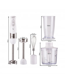 Mixer vertical TZS First Austria FA-5273-2, 600 W, 5 viteze, functie Turbo, tel, tocator