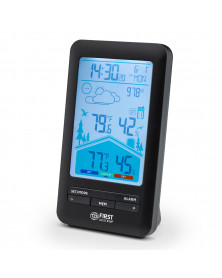 Statie meteo TZS First Austria FA-2461-7, senzor exterior,temperatura, umiditate, presiune, prognoza meteo, ceas, alarma