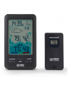 Statie meteo TZS First Austria FA-2461-7, senzor exterior,temperatura, umiditate, presiune, prognoza meteo, ceas, alarma