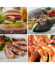 Grill electric TZS First Austria FA-5330, 2000W, placi antiaderente detasabile, deschidere 180˚, tava colectare