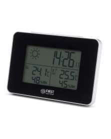 Statie meteo First Austria TZS FA-2461-6-BA, senzor exterior, ceas, alarma, temperatura, umiditate, prognoza meteo