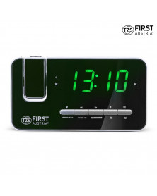 Ceas cu radio TZS First Austria 2421-7, proiectie, FM, alarma, dimmer, LCD