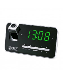 Ceas cu radio TZS First Austria 2421-7, proiectie, FM, alarma, dimmer, LCD