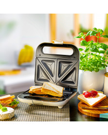 Sandwich maker TZS First Austria FA-5338-7, 800 W, placi antiadezive fixe, termostat