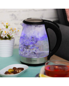Fierbator de apa TZS First Austria FA-5405-8, 2200W, 1.7L, temperatura variabila, soft close