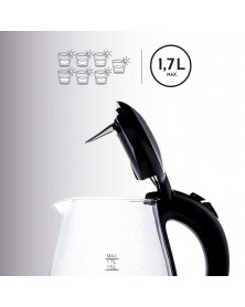 Fierbator de apa TZS First Austria FA-5405-8, 2200W, 1.7L, temperatura variabila, soft close