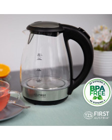 Fierbator de apa TZS First Austria FA-5405-8, 2200W, 1.7L, temperatura variabila, soft close