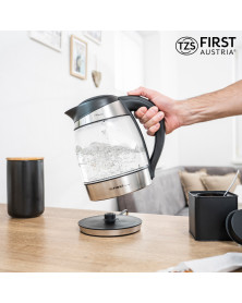 Fierbator apa TZS First Austria FA-5405-7, 2200W, 1.8L, iluminare LED, temperatura variabila, soft close